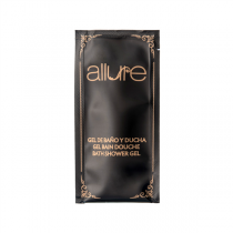 SACHETS GEL DOUCHE "ALLURE" 10 ML 10x5 CM NOIR (1000 UNITÉ) - Garcia de Pou