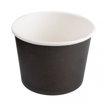 POTS 500 ML 280 + 18 PE G/M2 Ø11x8,2 CM NOIR CARTON (500 UNITÉ) - Garcia de Pou