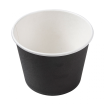 POTS 1000 ML 300 + 18 PE G/M2 Ø13,5x10,4 CM NOIR CARTON (500 UNITÉ) - Garcia de Pou