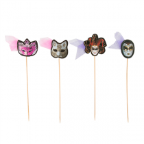 DÉCORATIONS GLACES "MASQUES"  18 (h) CM ASSORTI BOIS (100 UNITÉ) - Garcia de Pou