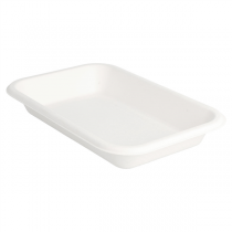 PLATEAUX "BIONIC" 350 ML 18x12x2,5 CM BLANC BAGASSE (600 UNITÉ) - Garcia de Pou