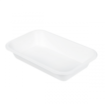 PLATEAUX "BIONIC" 710 ML 21,5x14x3,7 CM BLANC BAGASSE (600 UNITÉ) - Garcia de Pou