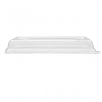 COUVERCLES HAUTS POUR RÉFÉRENCES 221.38-221.39 "BIONIC"  22,2x14,6x2,8 CM TRANSPARENT PET (600 UNITÉ) - Garcia de Pou