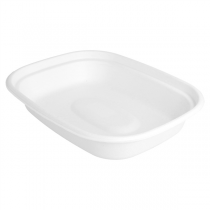 PLATEAUX "BIONIC" 1100 ML 23,1x18,2x4,3 CM BLANC BAGASSE (300 UNITÉ) - Garcia de Pou