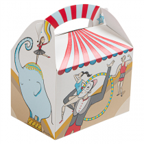 BOÎTES MENU ENFANT "CIRCUS" 320 G/M2 15,50x10,50x17,50 CM QUADRICHROMIE CARTON (300 UNITÉ) - Garcia de Pou