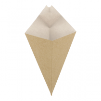 CORNETS AVEC LANGUETTES THEPACK 100 G 21x12,5 CM NATUREL/BLANC CARTON NANO-MICRO (1600 UNIT&Eacute;)