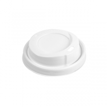 COUVERCLES HAUTS POUR GOBELETS 240 ML   BLANC PS (1000 UNITÉ) - Garcia de Pou