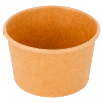 POTS À GLACES 120 ML 210 + 18 PE G/M2 Ø7,7x4,7 CM MARRON CARTON (2000 UNITÉ) - Garcia de Pou