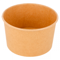 POTS À GLACES 240 ML 250 + 18 PE G/M2 Ø9,4x5,5 CM MARRON CARTON (2000 UNITÉ) - Garcia de Pou