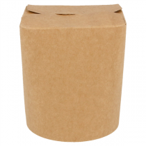 RÉCIPIENTS MULTIUSAGES MICRO-ONDABLES 480 ML 275 + 25 PE G/M2 Ø8x9 CM NATUREL KRAFT (50 UNITÉ) - Garcia de Pou