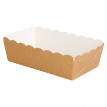 DELI-BARQUETTES  210 + 15 PE G/M2 9x5x3,2 CM MARRON CARTON (4000 UNITÉ) - Garcia de Pou