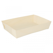 BARQUETTES RECTANGULAIRES  19x13x4 CM NATUREL BOIS (100 UNITÉ) - Garcia de Pou