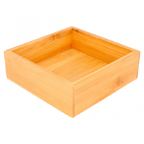 BOÎTE POUR BUFFET  15,5x15,5x5 CM NATUREL BAMBOU (1 UNITÉ) - Garcia de Pou