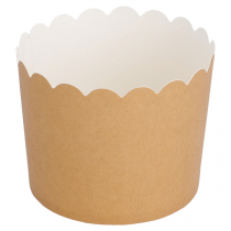 MUFFIN CUPS  160 + 15 PE G/M2 Ø 6x5,5 CM MARRON CARTON (3000 UNITÉ) - Garcia de Pou