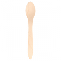 CUILLÈRES "CURVE"  18,7 CM NATUREL BOIS (100 UNITÉ) - Garcia de Pou