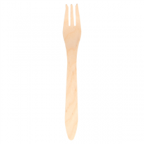 FOURCHETTES "CURVE"  18,3 CM NATUREL BOIS (100 UNITÉ) - Garcia de Pou