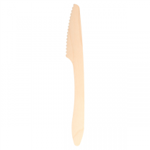 COUTEAUX "CURVE"  19,3 CM NATUREL BOIS (100 UNITÉ) - Garcia de Pou