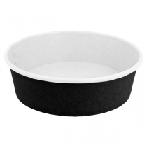 POTS SALADIERS 500 ML 18PE + 320 + 18 PE G/M2 Ø15/12,8x4,5 CM NOIR CARTON (300 UNITÉ) - Garcia de Pou