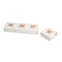 SUPPORT UNIVERSEL POUR MISE EN BOUCHE  275 G/M2 8,5x8x3,5 CM BLANC CARTON (800 UNITÉ) - Garcia de Pou