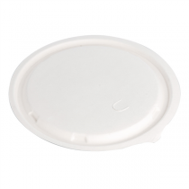 COUVERCLES BAS POUR SALADIERS 224.33 "BIONIC"  Ø 18x0,7 CM BLANC BAGASSE (600 UNITÉ) - Garcia de Pou