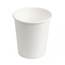 GOBELETS BOISSONS CHAUDES 1 PAROI  180 ML 260 + 18 PE G/M2 &Oslash;7,2/5,3x7,8 CM BLANC CARTON (400 UNIT&Eacute;)