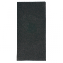 SERVIETTES KANGOUROU  55 G/M2 40x40 CM NOIR AIRLAID (700 UNITÉ) - Garcia de Pou