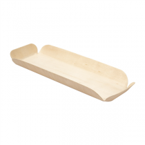 BARQUETTES RECTANGULAIRES "WOOD"  22x8x2 CM NATUREL BOIS (50 UNITÉ) - Garcia de Pou