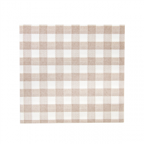 SERVIETTES "LIKE LINEN - VICHY" 70 G/M2 40x40 CM TAUPE SPUNLACE (600 UNITÉ) - Garcia de Pou