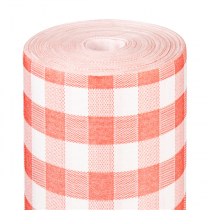 NAPPE "LIKE LINEN - VICHY" 70 G/M2 1,20x25 M ROUGE SPUNLACE (1 UNITÉ) - Garcia de Pou