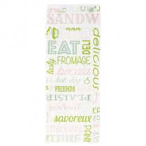 SACS SANDWICHS PFAS FREE "PAROLE" 35 G/M2 9+4x22 CM BLANC PARCH.INGRAISSABLE (500 UNIT&Eacute;)