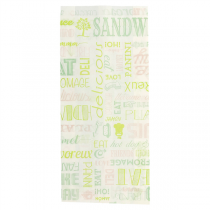 SACS SANDWICHS "PAROLE" 32 G/M2 12+4x26 CM BLANC PARCH.INGRAISSABLE (500 UNITÉ) - Garcia de Pou