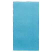 SERVIETTES ECOLABEL P. 1/8 "DOUBLE POINT" 18 G/M2 40x40 CM TURQUOISE OUATE (1200 UNIT&Eacute;)