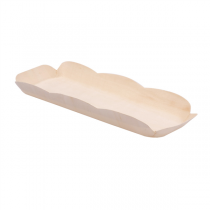 BARQUETTES RECTANGULAIRES "WOOD"  25x10x2,5 CM NATUREL BOIS (50 UNITÉ) - Garcia de Pou