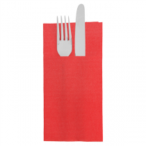 SERVIETTES KANGOUROU "ECOLABEL - DOUBLE POINT" 18 G/M2 39x40 CM ROUGE OUATE (1400 UNITÉ) - Garcia de Pou