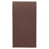 SERVIETTES ECOLABEL P. 1/8 "DOUBLE POINT" 18 G/M2 40x40 CM CHOCOLAT OUATE (1200 UNITÉ) - Garcia de Pou