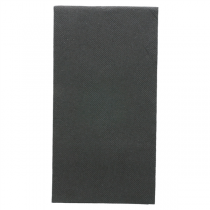 SERVIETTES ECOLABEL P. 1/8 "DOUBLE POINT" 18 G/M2 40x40 CM NOIR OUATE (1200 UNITÉ) - Garcia de Pou