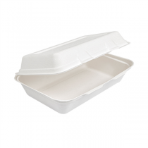 COQUILLES "L" "BIONIC" 1 L 16x24x7,5 CM BLANC BAGASSE (400 UNITÉ) - Garcia de Pou