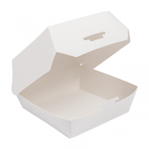 BOÎTES MINI BURGER  250 G/M2 7,3x7,7x5 CM BLANC CARTON (500 UNITÉ) - Garcia de Pou