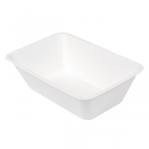 BARQUETTES "BIONIC" 1000 ML 20,3x13,6x6,8 CM BLANC BAGASSE (500 UNITÉ) - Garcia de Pou