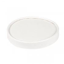 COUVERCLES POTS À GLACES 300 ML 280 + 18 PE G/M2 Ø10 CM BLANC CARTON (1000 UNITÉ) - Garcia de Pou