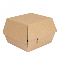 BOÎTES HAMBURGER "THEPACK" 220 G/M2 13x12,5x9 CM (M) NATUREL CARTON ONDULÉ NANO-MICRO (500 UNITÉ) - Garcia de Pou