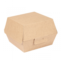 BOÎTES HAMBURGER "THEPACK" 220 G/M2 14,4x13,6x9,2 CM (L+) NATUREL CARTON ONDULÉ NANO-MICRO (500 UNITÉ) - Garcia de Pou