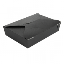 BOÎTES AMÉRICAINES MICRO-ONDABLES "THEPACK" 1470 ML 230 + 12PP G/M2 19,6x14x4,5 CM NOIR CARTON ONDULÉ NANO-MICRO (300 UNITÉ) - Garcia de Pou