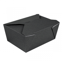 BOÎTES AMÉRICAINES MICRO-ONDABLES "THEPACK" 2880 ML 250 + 12PP G/M2 19,6x14x9 CM NOIR CARTON ONDULÉ NANO-MICRO (200 UNITÉ) - Garcia de Pou