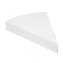 EMBALLAGES TRIANGULAIRES PIZZA "THEPACK" 230 G/M2 18x23x3 CM BLANC CARTON ONDULÉ NANO-MICRO (500 UNITÉ) - Garcia de Pou