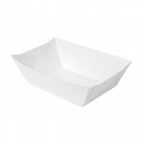 BARQUETTES "THEPACK" 1200 G 230 G/M2 11,9x7,9x5,5 CM BLANC CARTON ONDULÉ NANO-MICRO (1000 UNITÉ) - Garcia de Pou