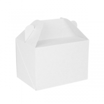 BOÎTES TRANSPORT DE REPAS "THEPACK" 230 G/M2 18x12x9 CM BLANC CARTON ONDULÉ NANO-MICRO (100 UNITÉ) - Garcia de Pou