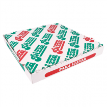 BOÎTES PIZZA "THEPACK" 330 G/M2 29x29x3,8 CM BLANC CARTON ONDULÉ MICROCANAL (100 UNITÉ) - Garcia de Pou