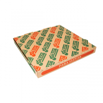 BOÎTES PIZZA "THEPACK" 330 G/M2 33x33x3,8 CM NATUREL CARTON ONDULÉ MICROCANAL (100 UNITÉ) - Garcia de Pou