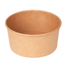 POTS SALADIERS 750 ML 320 + 18 PE G/M2 Ø 14,5/12,5x7 CM NATUREL KRAFT (500 UNITÉ) - Garcia de Pou